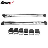 2004-2014 Ford F-150 F150 SuperCrew Cab 6" Rectangular Running Boards Side Step Nerf Bars 2021 F150 OE Style PP Step Pad Stainless Steel Black Silver