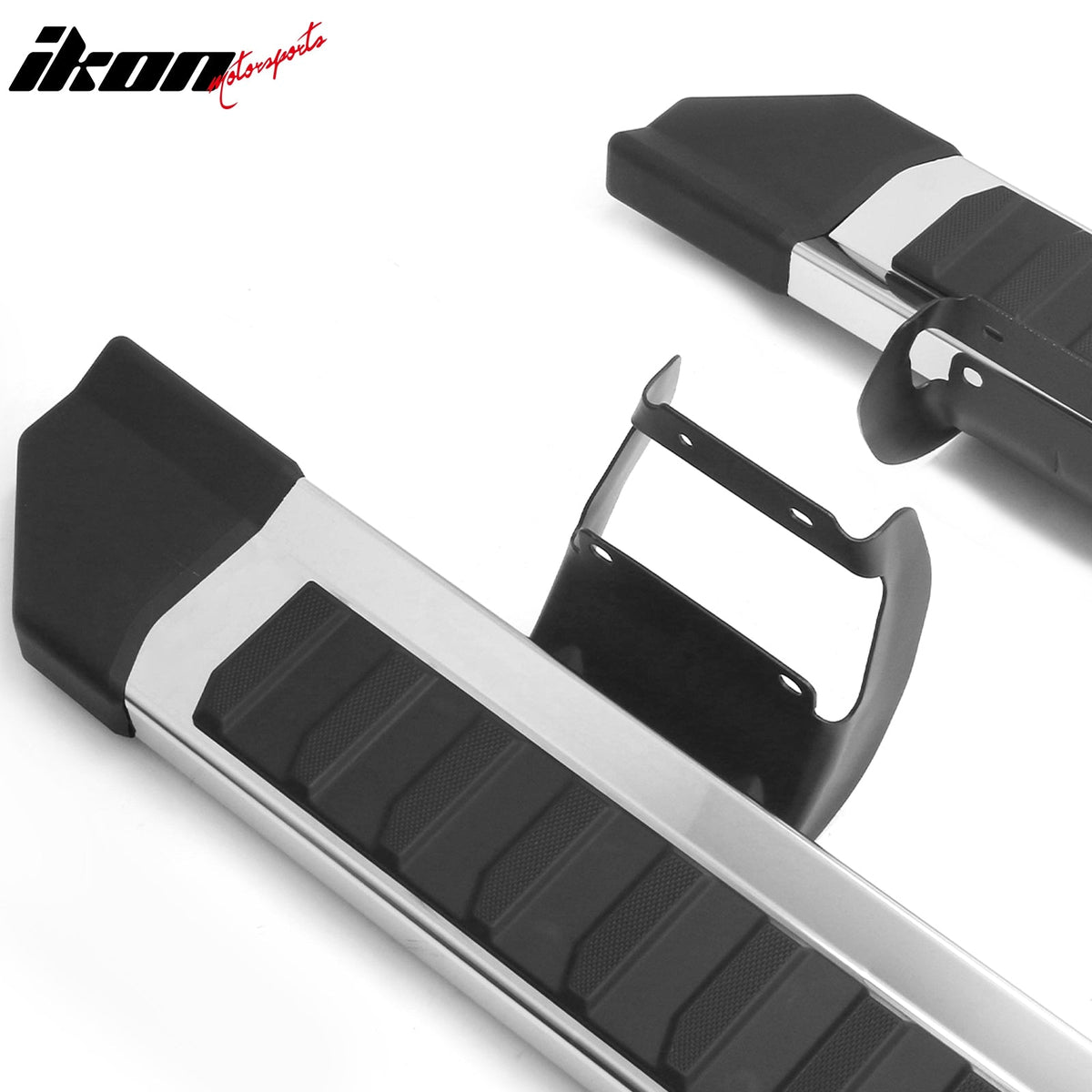 2004-2014 Ford F-150 F150 SuperCrew Cab 6" Rectangular Running Boards Side Step Nerf Bars 2021 F150 OE Style PP Step Pad Stainless Steel Black Silver