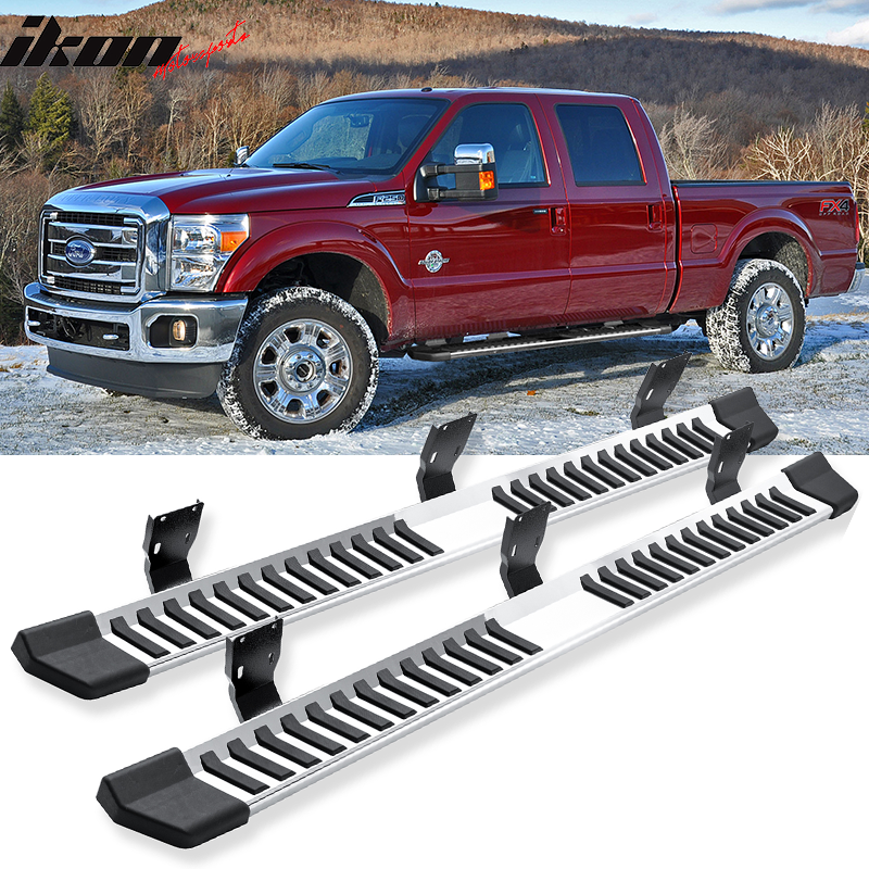 1999-2016 Ford F-250 Super Duty V Type Running Boards Stainless Steel