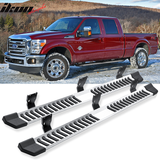 1999-2016 Ford F-250 Super Duty V Type Running Boards Stainless Steel