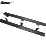 1999-2016 Ford F-250 F-350 F-450 Super Duty SuperCrew Cab 6" Rectangular Running Boards Side Step Nerf Bars OE Style PP Step Pad Aluminum Black