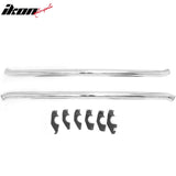 2005-2023 Toyota Tacoma Double/Crew Cab 3" Round Running Boards Side Step Nerf Bars OE Style PP Step Pad Stainless Steel Black Silver