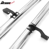 2005-2023 Toyota Tacoma Double/Crew Cab 3" Round Running Boards Side Step Nerf Bars OE Style PP Step Pad Stainless Steel Black Silver