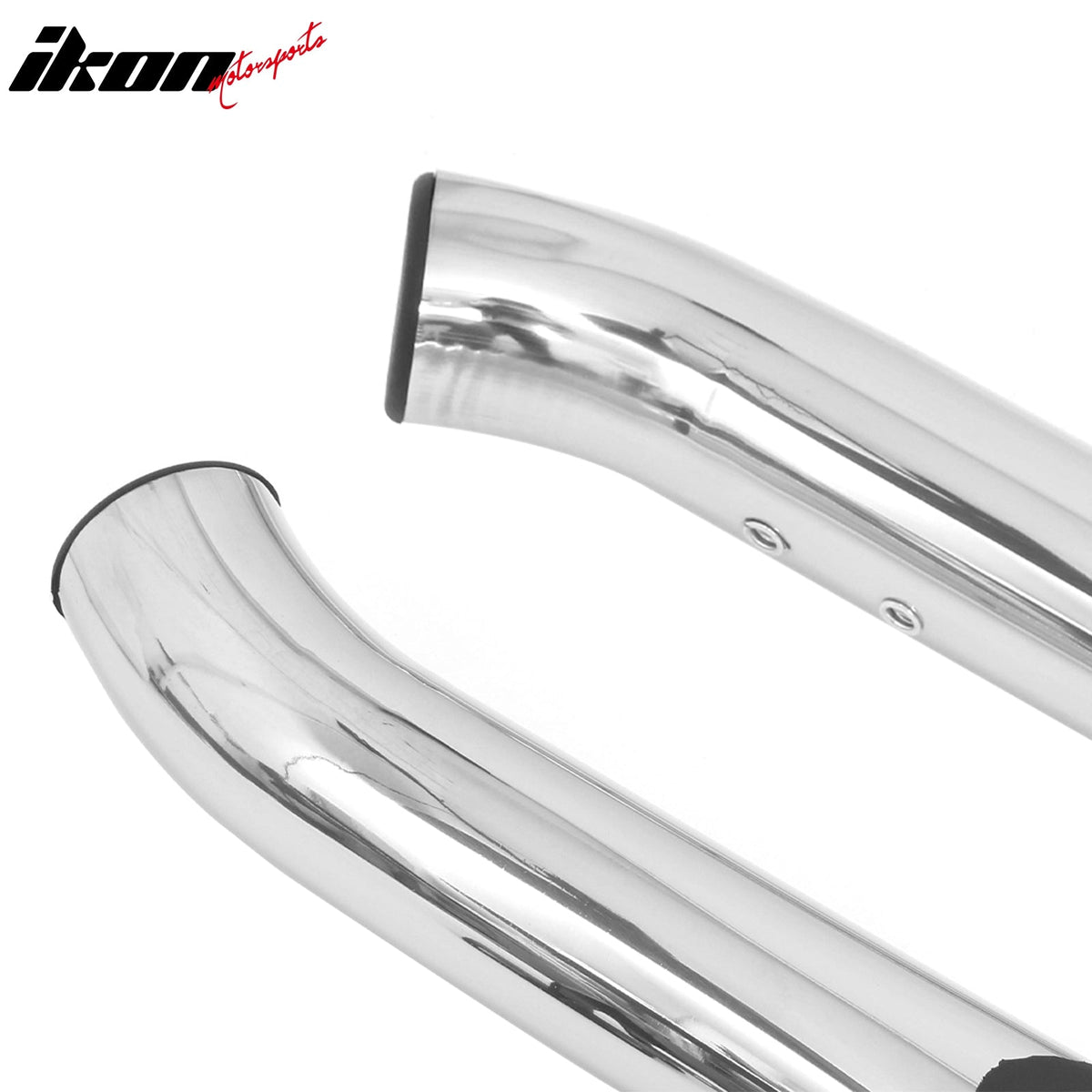 2005-2023 Toyota Tacoma Double/Crew Cab 3" Round Running Boards Side Step Nerf Bars OE Style PP Step Pad Stainless Steel Black Silver