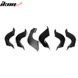 2007-2021 Toyota Tundra Crew Max IKON V1 Black Running Boards Steel