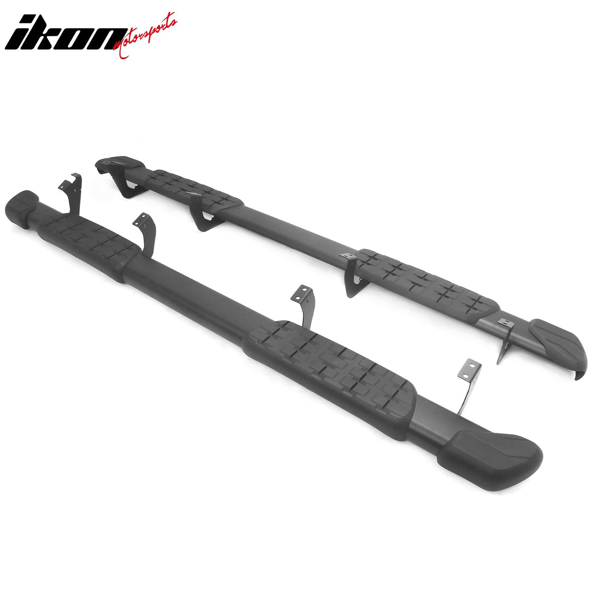 2007-2021 Toyota Tundra CrewMax Cab 5" Oval Running Boards Side Step Nerf Bars OE Style PP Step Pad Aluminum Black