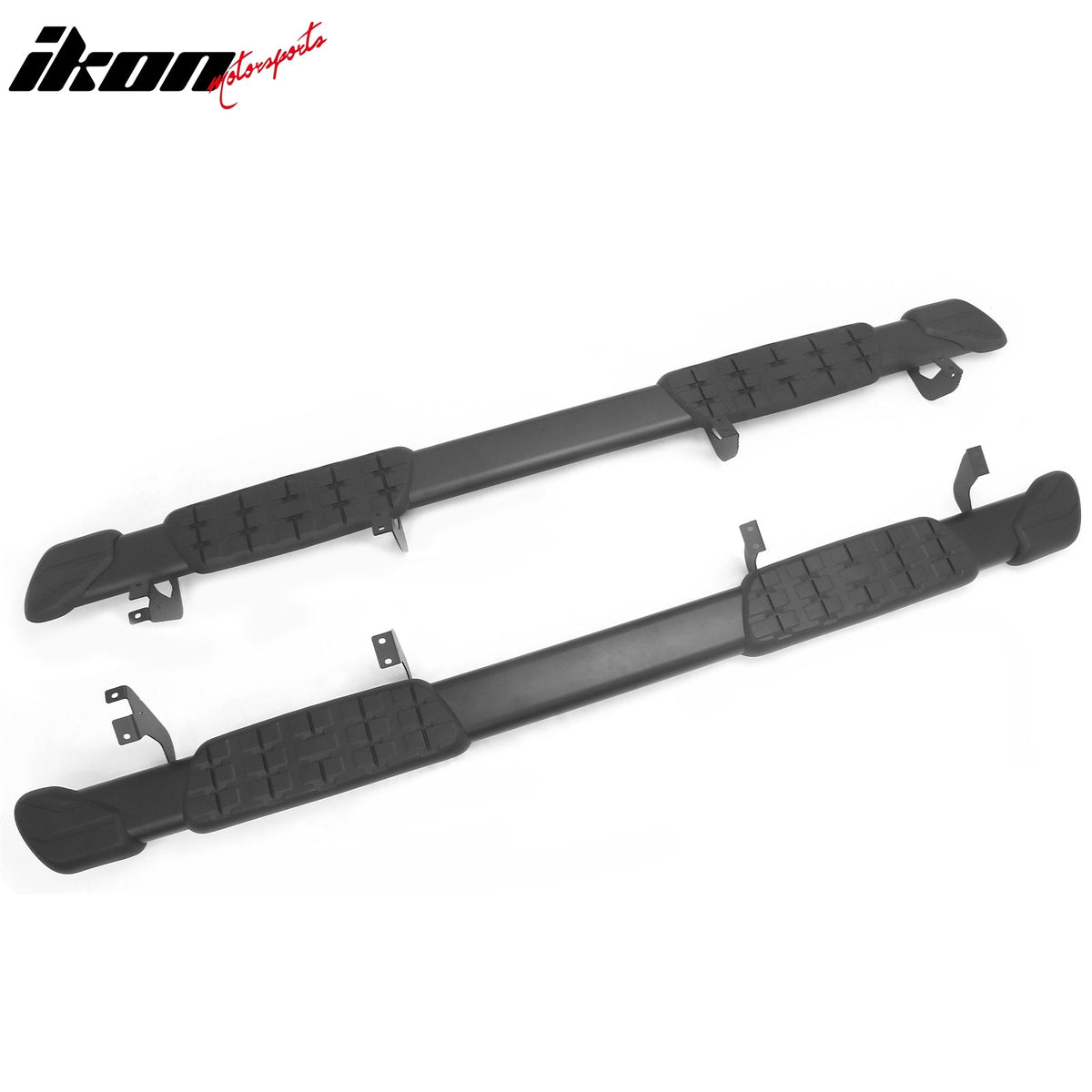 2007-2021 Toyota Tundra CrewMax Cab 5" Oval Running Boards Side Step Nerf Bars OE Style PP Step Pad Aluminum Black