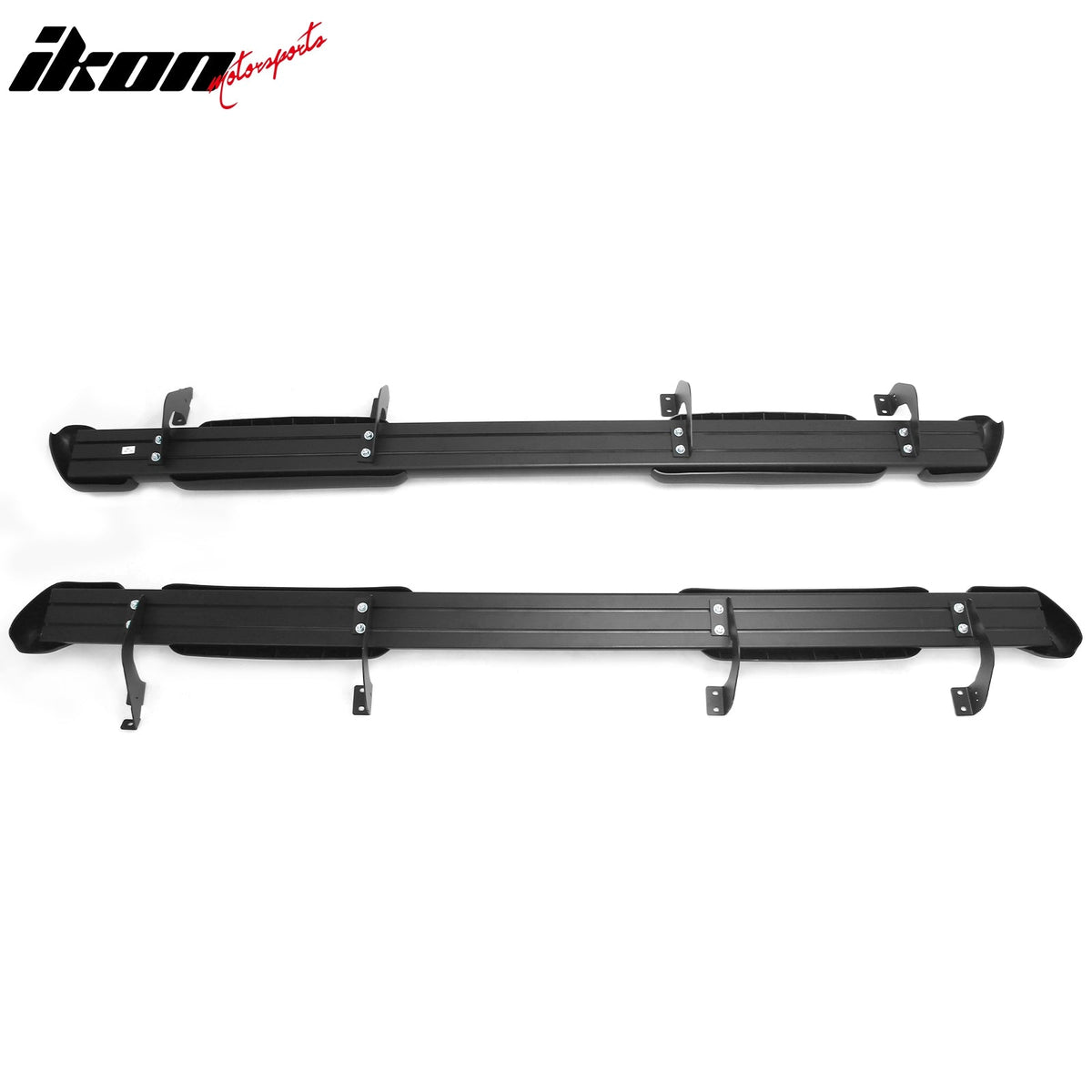 2007-2021 Toyota Tundra CrewMax Cab 5" Oval Running Boards Side Step Nerf Bars OE Style PP Step Pad Aluminum Black