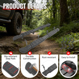 2007-2021 Toyota Tundra Double Cab (Extended Cab) 5" Oval Running Boards Side Step Nerf Bars OE Style PP Step Pad Aluminum Black