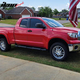 2007-2021 Toyota Tundra Double Cab (Extended Cab) 5" Oval Running Boards Side Step Nerf Bars OE Style PP Step Pad Aluminum Black