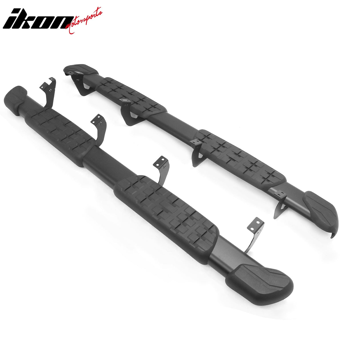 2007-2021 Toyota Tundra Double Cab (Extended Cab) 5" Oval Running Boards Side Step Nerf Bars OE Style PP Step Pad Aluminum Black