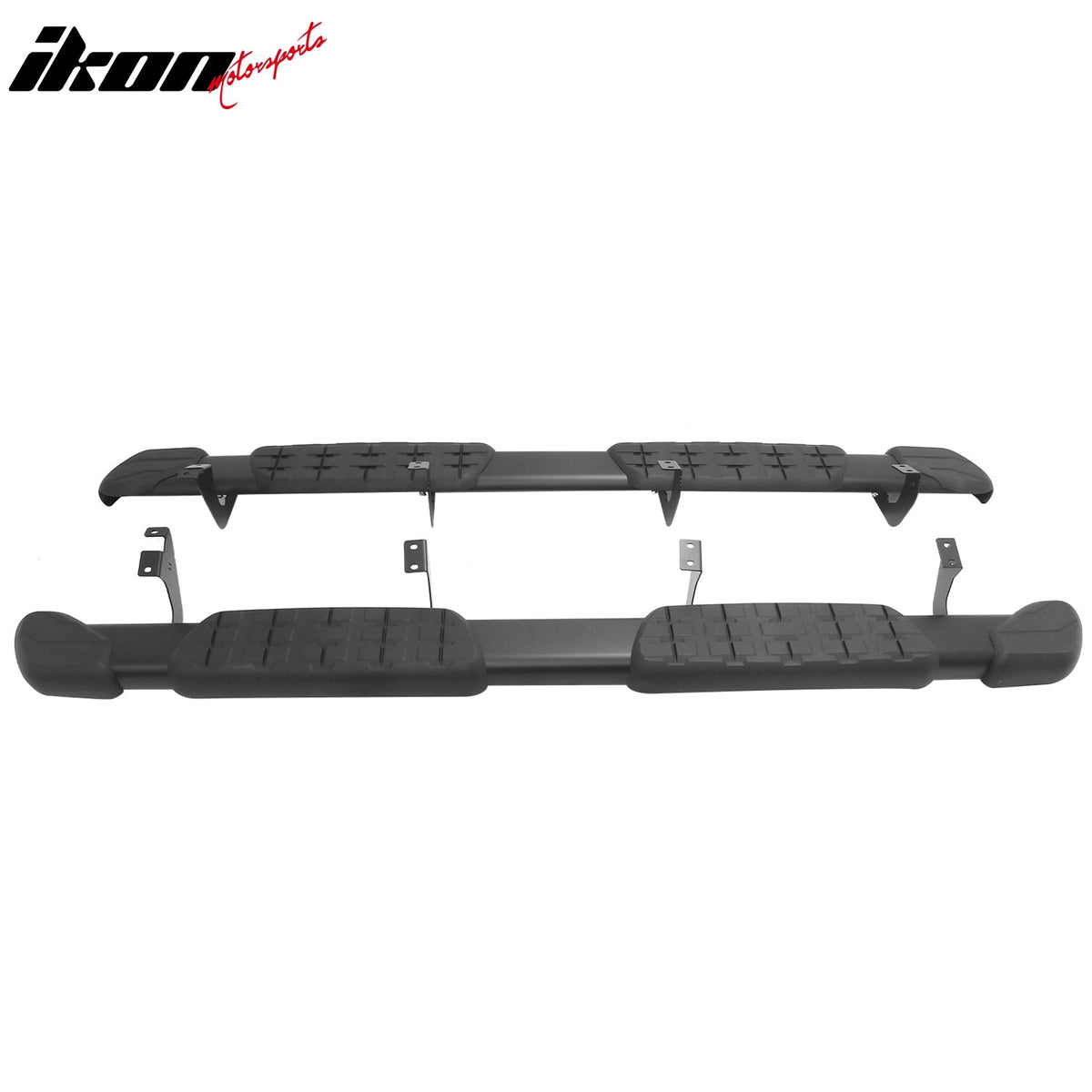 2007-2021 Toyota Tundra Double Cab (Extended Cab) 5" Oval Running Boards Side Step Nerf Bars OE Style PP Step Pad Aluminum Black