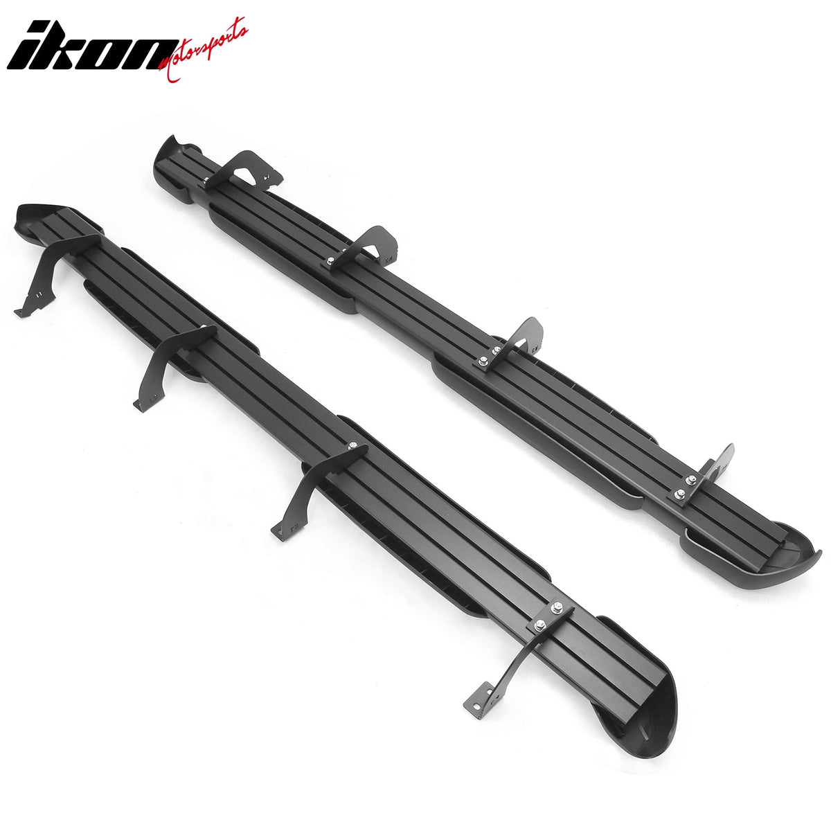 2007-2021 Toyota Tundra Double Cab (Extended Cab) 5" Oval Running Boards Side Step Nerf Bars OE Style PP Step Pad Aluminum Black