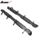 2007-2021 Toyota Tundra Double Cab (Extended Cab) 5" Oval Running Boards Side Step Nerf Bars OE Style PP Step Pad Aluminum Black