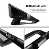 2007-2018 Chevy Silverado GMC Sierra IKON V1 Black Running Board Steel