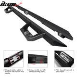 2009-2014 Ford F-150 Crew Cab IKON V2 Black Running Boards Solid Steel