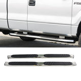 2004-2014 Ford F150 Extended Cab OE Silver Black Running Board Steel