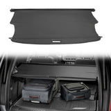 Trunk Cargo Cover for Chevy Cadillac GMC 2021-2026 Black PVC Aluminum Rod