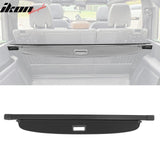 2021-2025 Ford Bronco 4-Door Black Retractable Rear Trunk Cargo Cover