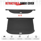 Rear Cargo Cover Shade for Hyundai Palisade 2026 Leather Style Black Trunk Luggage Shield PVC& Aluminum Rod