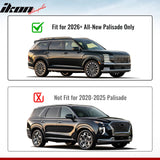 Rear Cargo Cover Shade for Hyundai Palisade 2026 Leather Style Black Trunk Luggage Shield PVC& Aluminum Rod