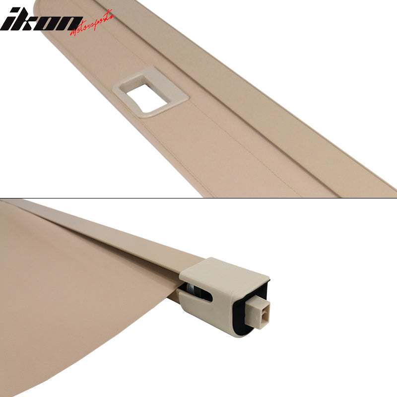 2007-2017 Jeep Compass Patriot Retractable Tonneau Cargo Shade Cover