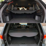 2011-2022 Grand Cherokee Rear Tonneau Cargo Cover Retractable Shade