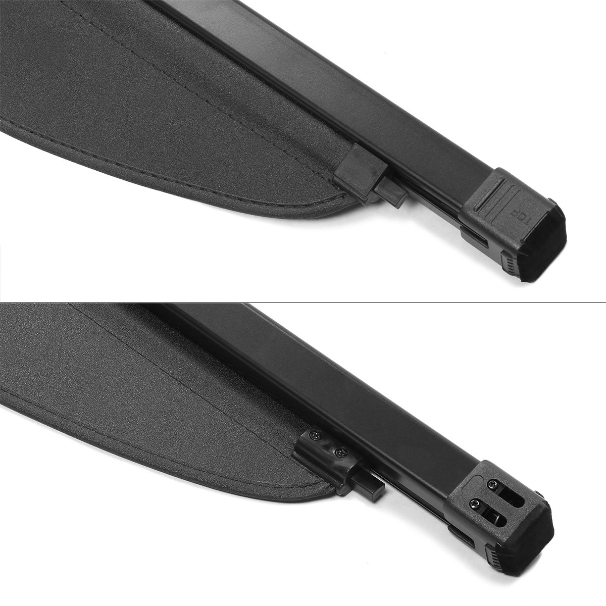 2017-2022 Kia Niro 4DR Black Rear Trunk Cargo Cover PVC Aluminum Rod