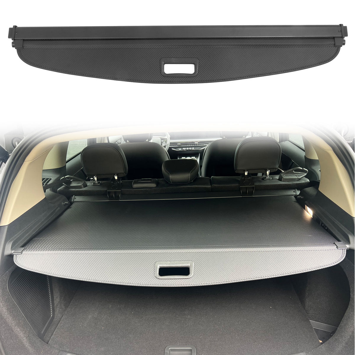 2020-2024 Lincoln Corsair Carbon Fiber Print Retractable Cargo Cover