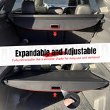 Rear Cargo Cover Shade for Hyundai Palisade 2026 Leather Style Black Trunk Luggage Shield PVC& Aluminum Rod