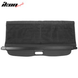 2016-2019 Smart EQ Fortwo 2DR Black Rear Cargo Cover PVC Aluminum Rod