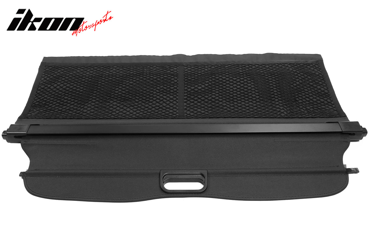 2016-2019 Smart EQ Fortwo 2DR Black Rear Cargo Cover PVC Aluminum Rod