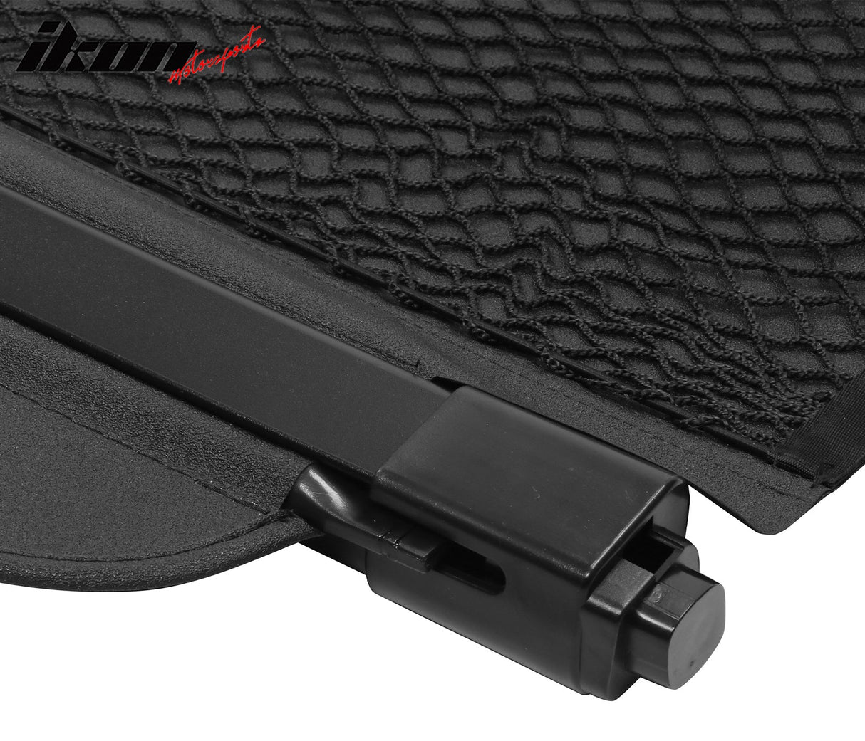 2016-2019 Smart EQ Fortwo 2DR Black Rear Cargo Cover PVC Aluminum Rod