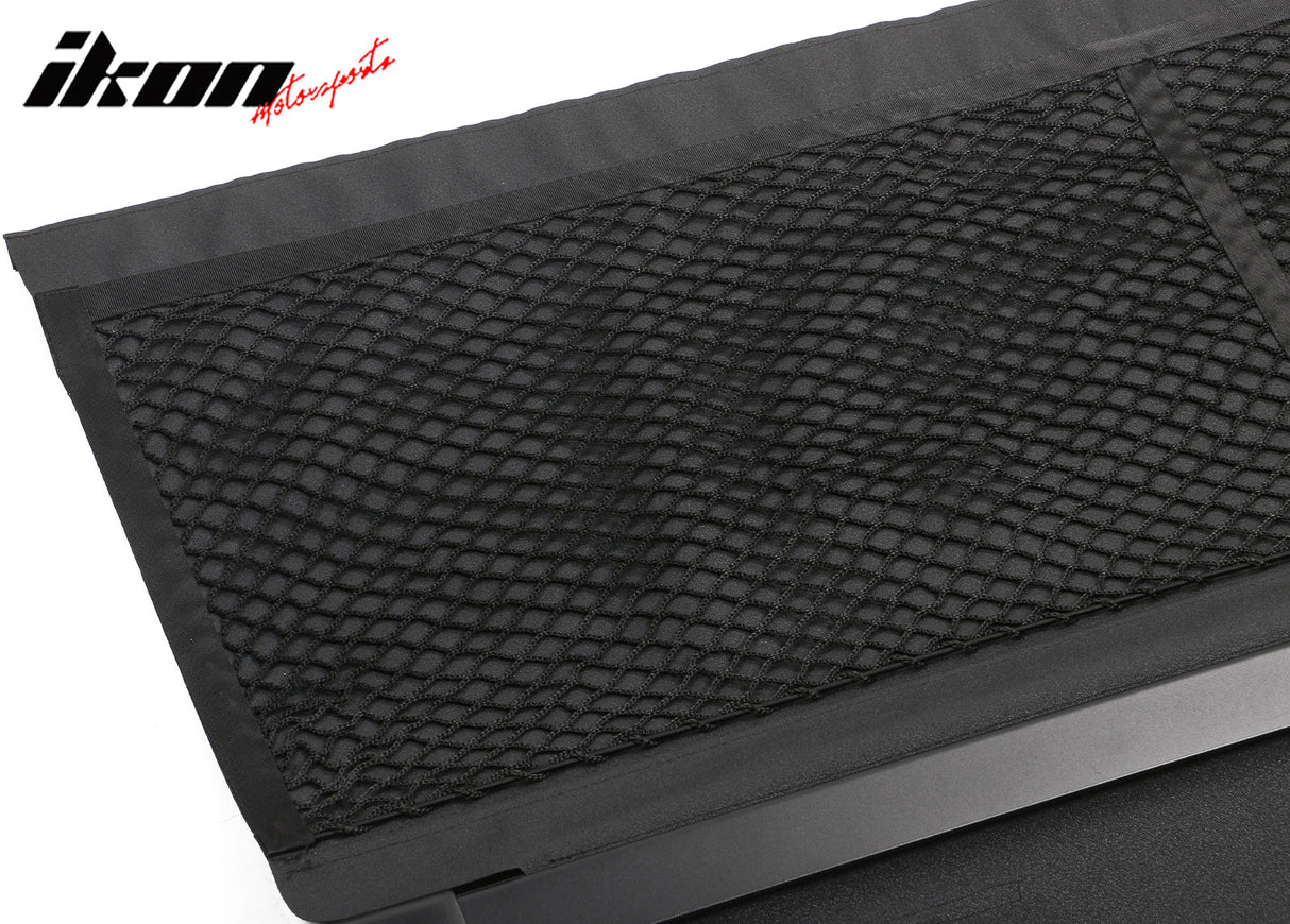 2016-2019 Smart EQ Fortwo 2DR Black Rear Cargo Cover PVC Aluminum Rod