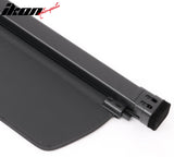 2022-2024 Rivian R1S Black Retractable Rear Trunk Cargo Cover Canvas