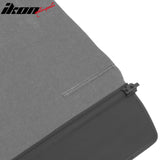 2022-2024 Rivian R1S Black Retractable Rear Trunk Cargo Cover Canvas