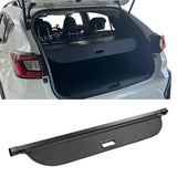 2024-2025 Subaru Crosstrek Impreza Black Trunk Cargo Cover PVC Aluminu