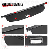 Retractable Rear Cargo Cover Shade for Subaru Trailseeker 2026 Carbon Fiber Style Black