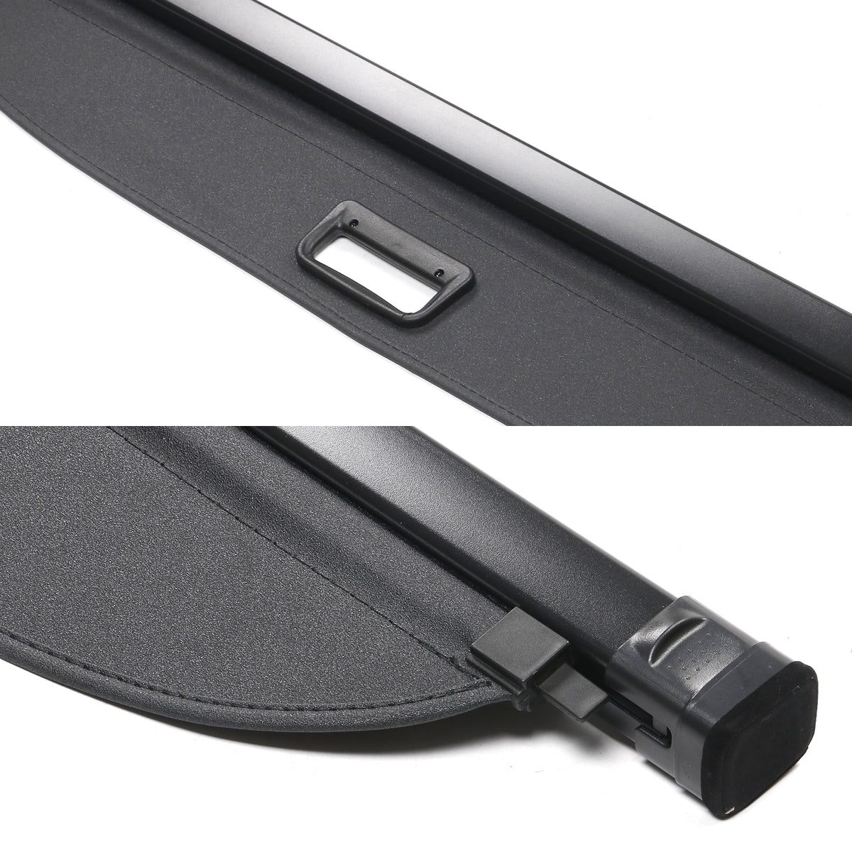 2022-2024 Toyota Corolla Cross Black Rear Cargo Cover PVC Aluminum Rod