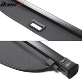 2022-2024 Toyota Corolla Cross Black Rear Cargo Cover PVC Aluminum Rod