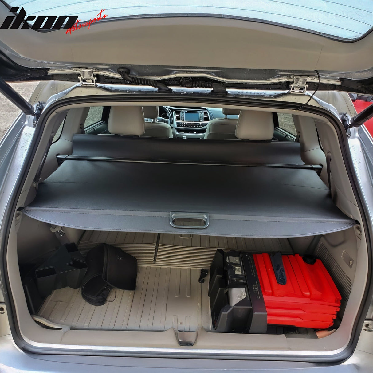 2014-2019 Toyota Highlander Black Tonneau Cargo Cover Vinly Aluminum