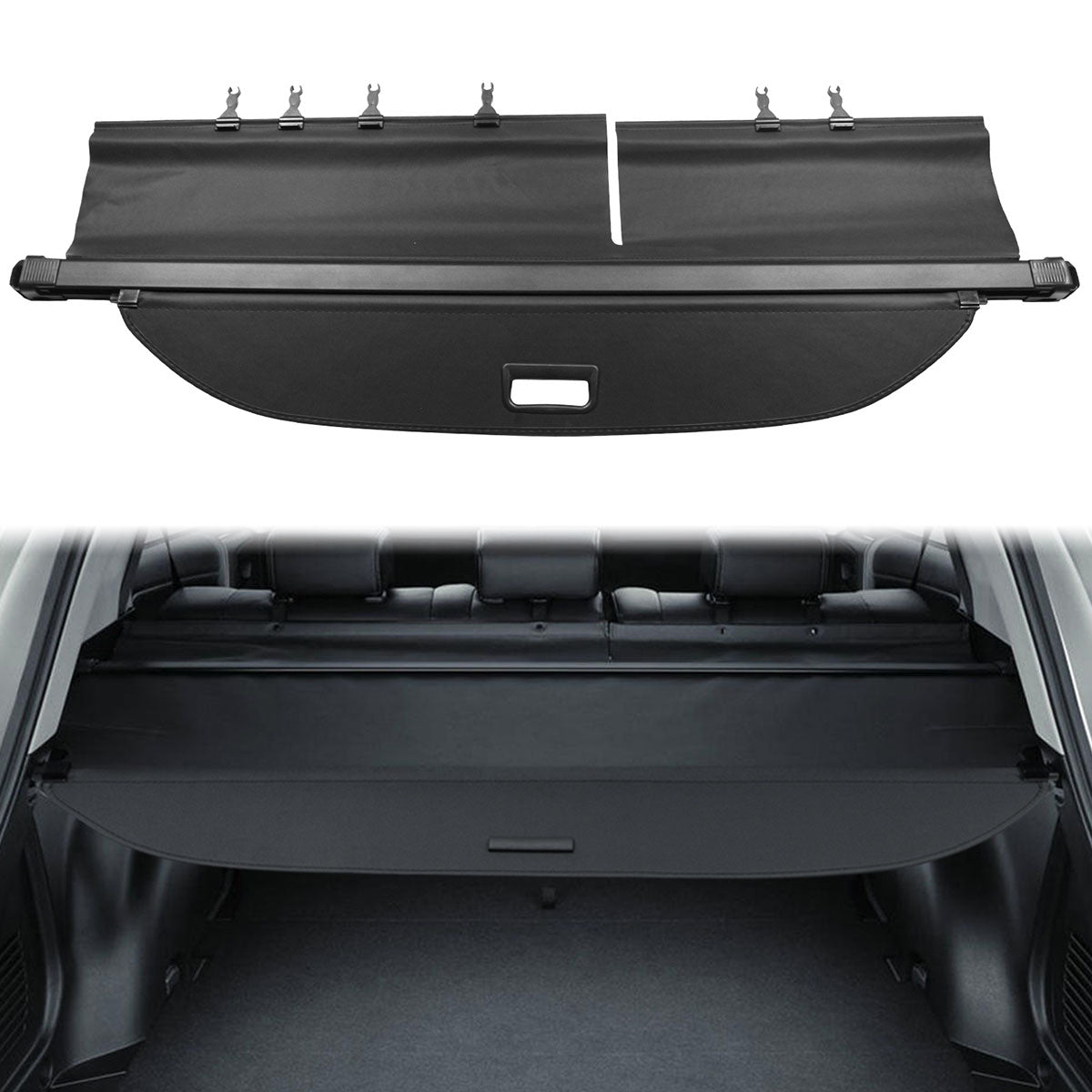 Rear Cargo Trunk Cover for Toyota RAV4 XA40 2013-2018 OE Style Black