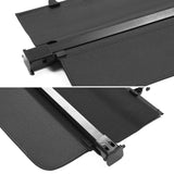 Rear Trunk Cargo Cover for Volvo XC60 2018-2026 Black PVC Aluminum Rod