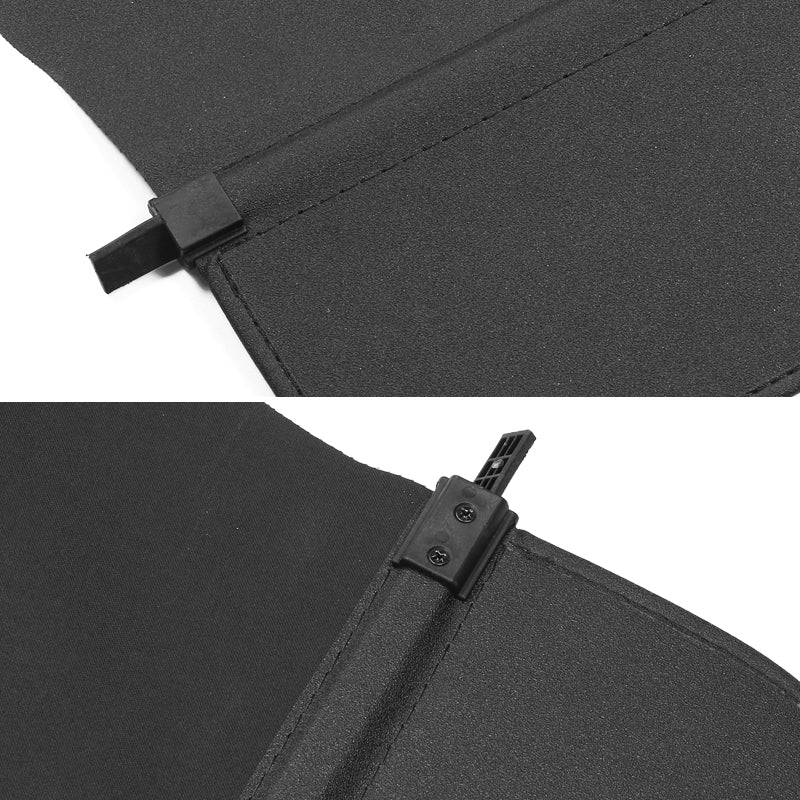 Rear Trunk Cargo Cover for Volvo XC60 2018-2026 Black PVC Aluminum Rod