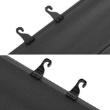 Rear Trunk Cargo Cover for Volvo XC60 2018-2026 Black PVC Aluminum Rod