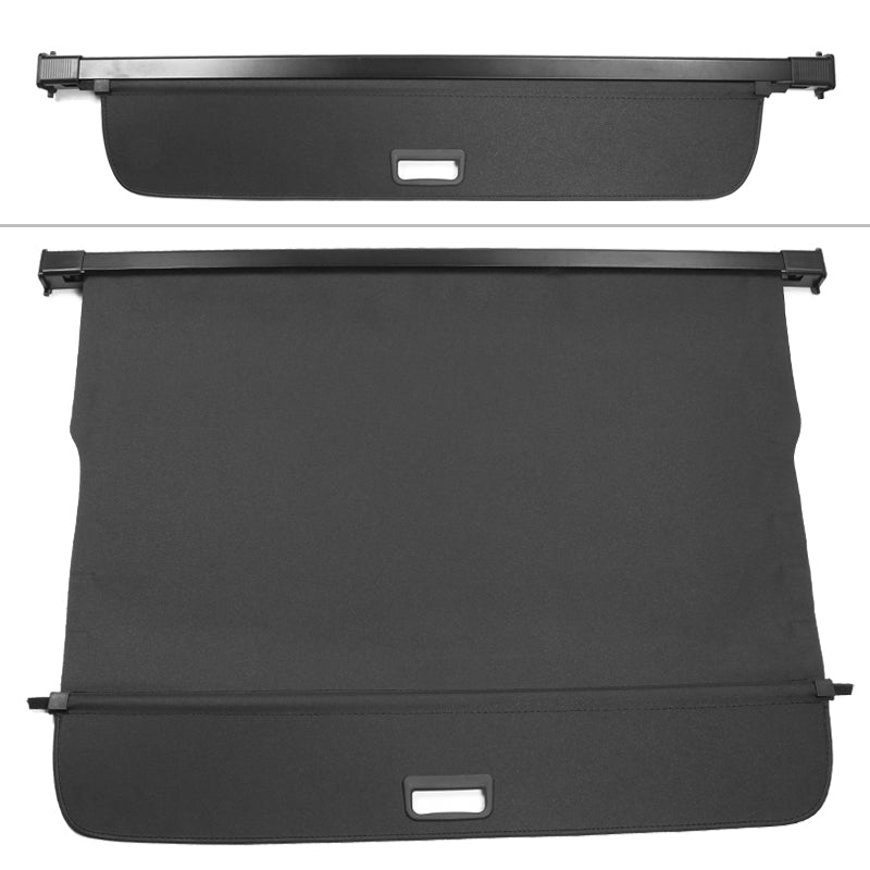 Rear Trunk Cargo Cover for Volvo XC90 2016-2026 Black PVC Aluminum Rod