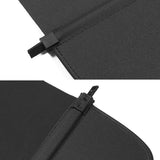 Rear Trunk Cargo Cover for Volvo XC90 2016-2026 Black PVC Aluminum Rod