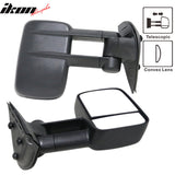 2007-2014 Silverado GMC Sierra Side Towing Mirrors Manual Non-Heated