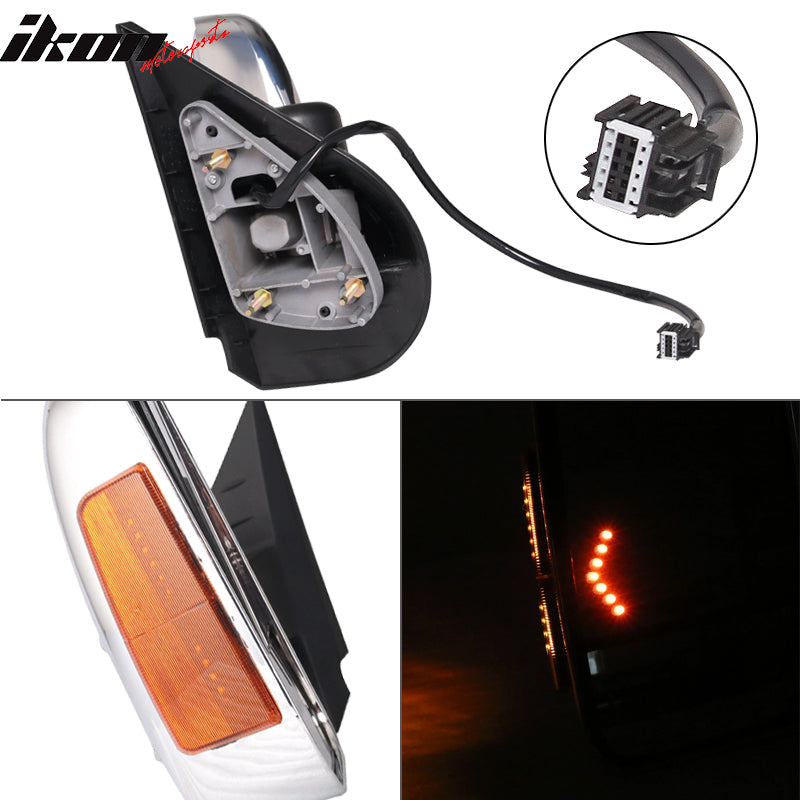 2007-2014Â Silverado Tow Mirrors Power Heated Signal Arrow Light 2PC