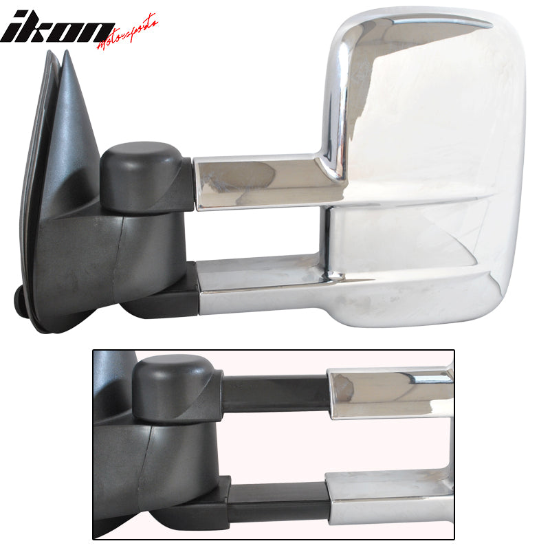 1999-2007Â Silverado Sierra Rear View Towing Mirror Manual Housing